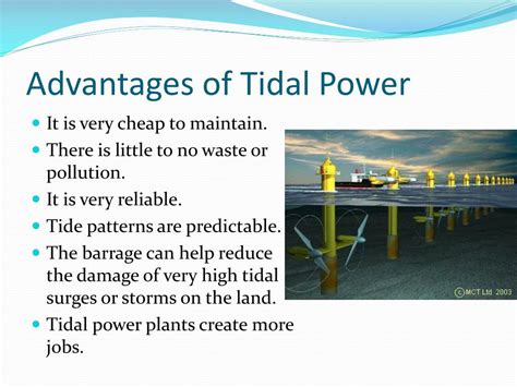 tidal energy advantages